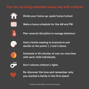 prof Dabbs tips for parents during Covid 19
